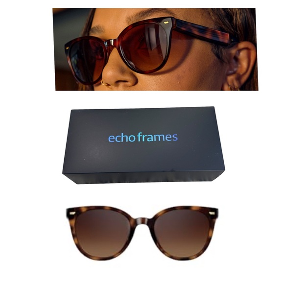 AMAZON Echo Frames Cat eye Tortoise Shell Sunglasses NEW Smart glasses - Picture 1 of 6